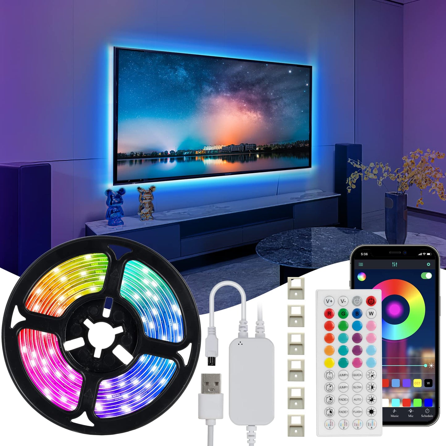 اباجور النجوم المضيئة + شريط LED مجاني 🎁 (عرض محدود)