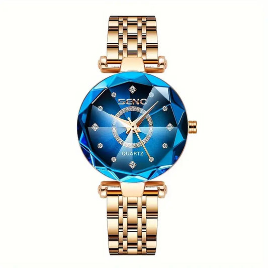 Montre femme de luxe résistante à l'eau pour les amateurs de distinction 