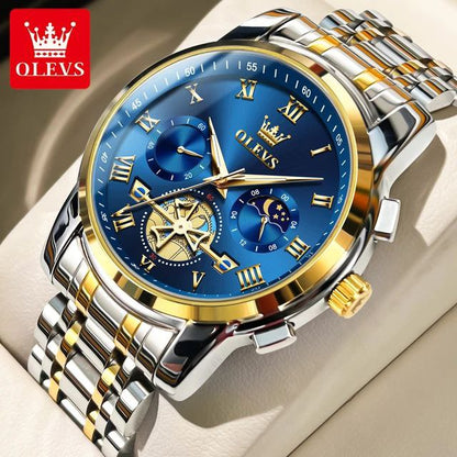 Montre homme de luxe résistante à l'eau pour les amateurs de distinction 