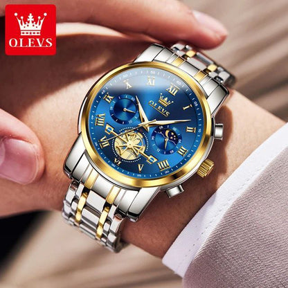 Montre homme de luxe résistante à l'eau pour les amateurs de distinction 