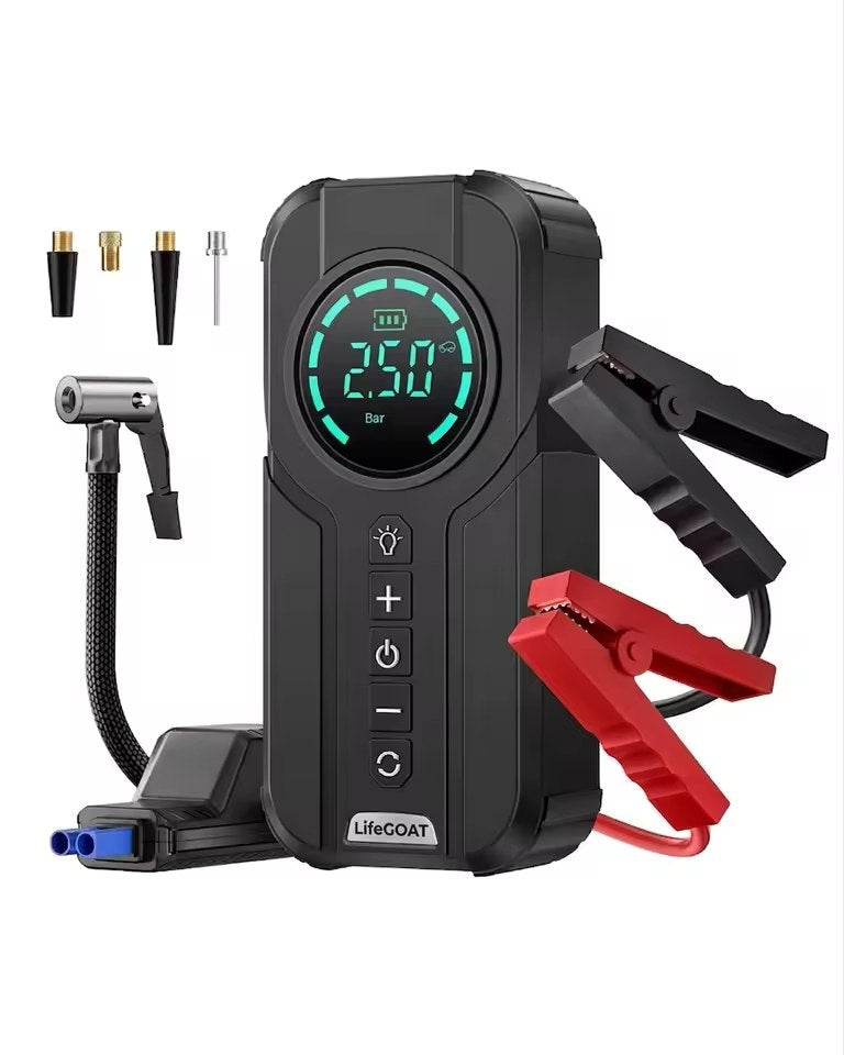 Démarreur et compresseur d’air portable multifonction