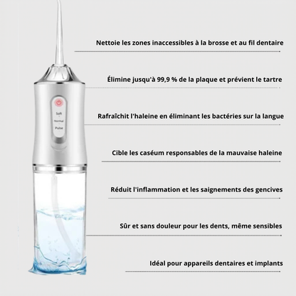 Hydropulseur Jet dentaire portable